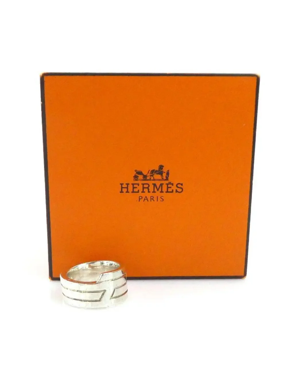 Auth Hermes Ring Silver - #302837H31B